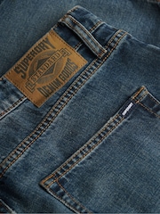 Superdry Blue Vintage Straight Shorts - Image 7 of 7