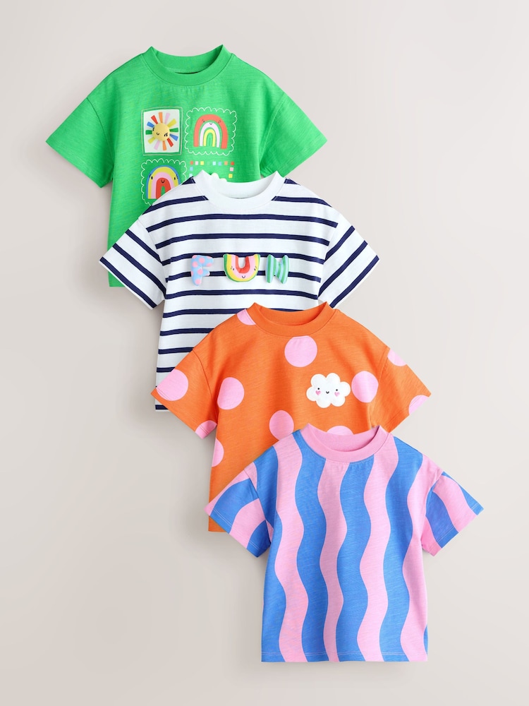 Rainbow T-Shirts 4 Pack (3mths-7yrs) - Image 1 of 9