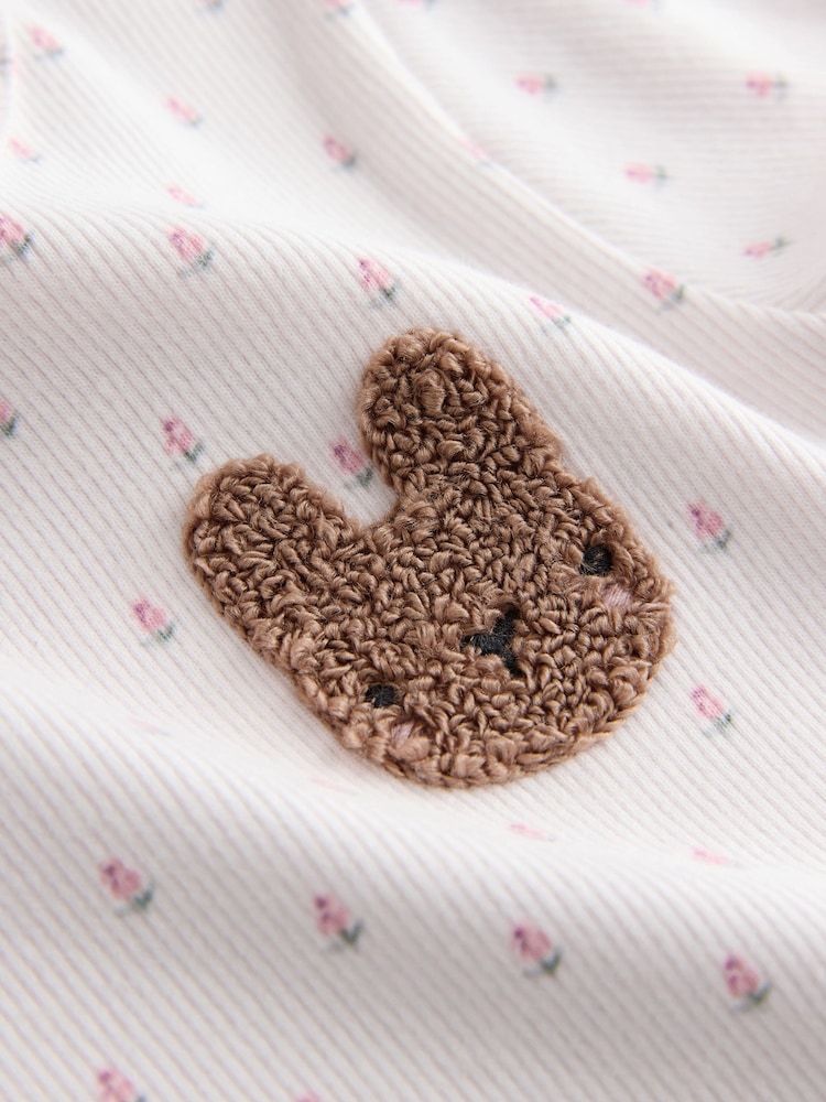 Pink Ribbed Short Sleeve Tops 5 Pack (3mths-7yrs) - Image 9 of 9