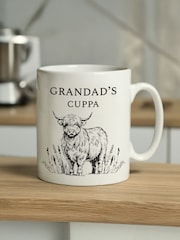 Personalised Black Highland Cow Mug by PMC - Image 1 of 3