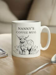 Personalised Black Highland Cow Mug by PMC - Image 2 of 3