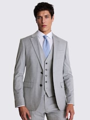 MOSS Grey Slim Fit Grey Stretch Jacket - Image 1 of 2