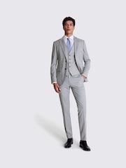 MOSS Grey Slim Fit Grey Stretch Jacket - Image 2 of 2