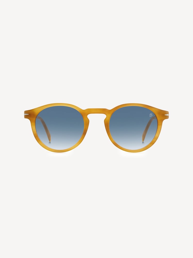 Eyewear by David Beckham Rectangular Gold Black Gunglasses - Image 1 of 4