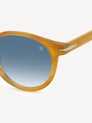 Eyewear by David Beckham Rectangular Gold Black Gunglasses - Image 3 of 4