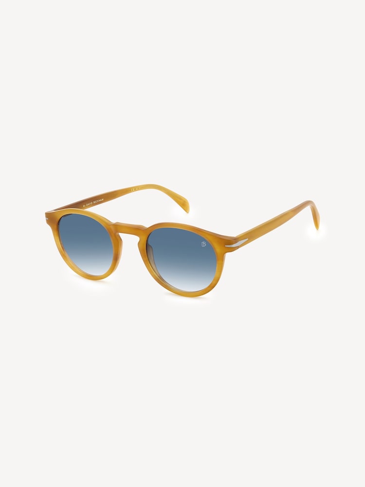 Eyewear by David Beckham Rectangular Gold Black Gunglasses - Image 4 of 4