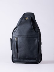 Lakeland Leather Black Explorer Sling Bag - Image 1 of 8