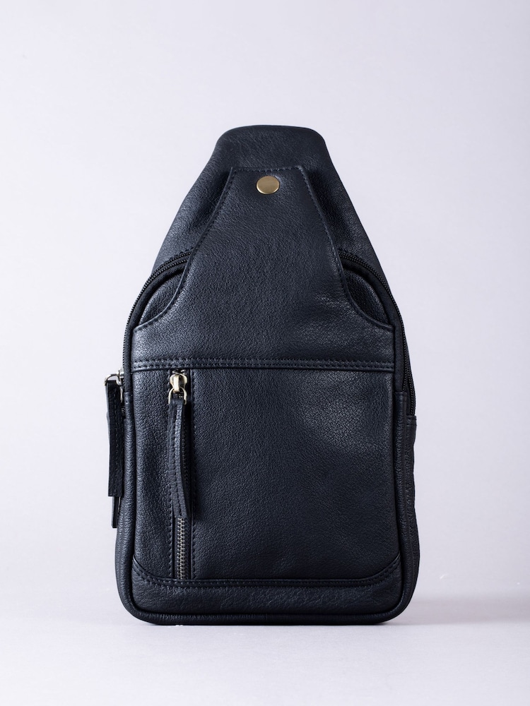 Lakeland Leather Black Explorer Sling Bag - Image 2 of 8