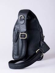 Lakeland Leather Black Explorer Sling Bag - Image 5 of 8