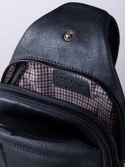 Lakeland Leather Black Explorer Sling Bag - Image 8 of 8
