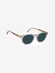 Eyewear by David Beckham Round Grey Sunglasses - Image 1 of 4