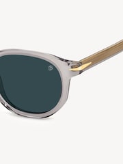 Eyewear by David Beckham Round Grey Sunglasses - Image 4 of 4