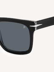 Eyewear by David Beckham Rectangular Black and Crystal Sunglasses - Image 4 of 5