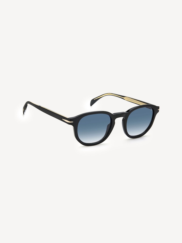 Eyewear by David Beckham Round Black Sunglasses - Image 1 of 4
