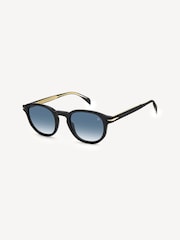 Eyewear by David Beckham Round Black Sunglasses - Image 3 of 4