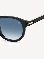 Eyewear by David Beckham Round Black Sunglasses - Image 4 of 4