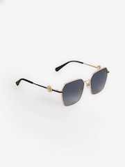 Marc Jacobs Black Square Gold Sunglasses - Image 1 of 1