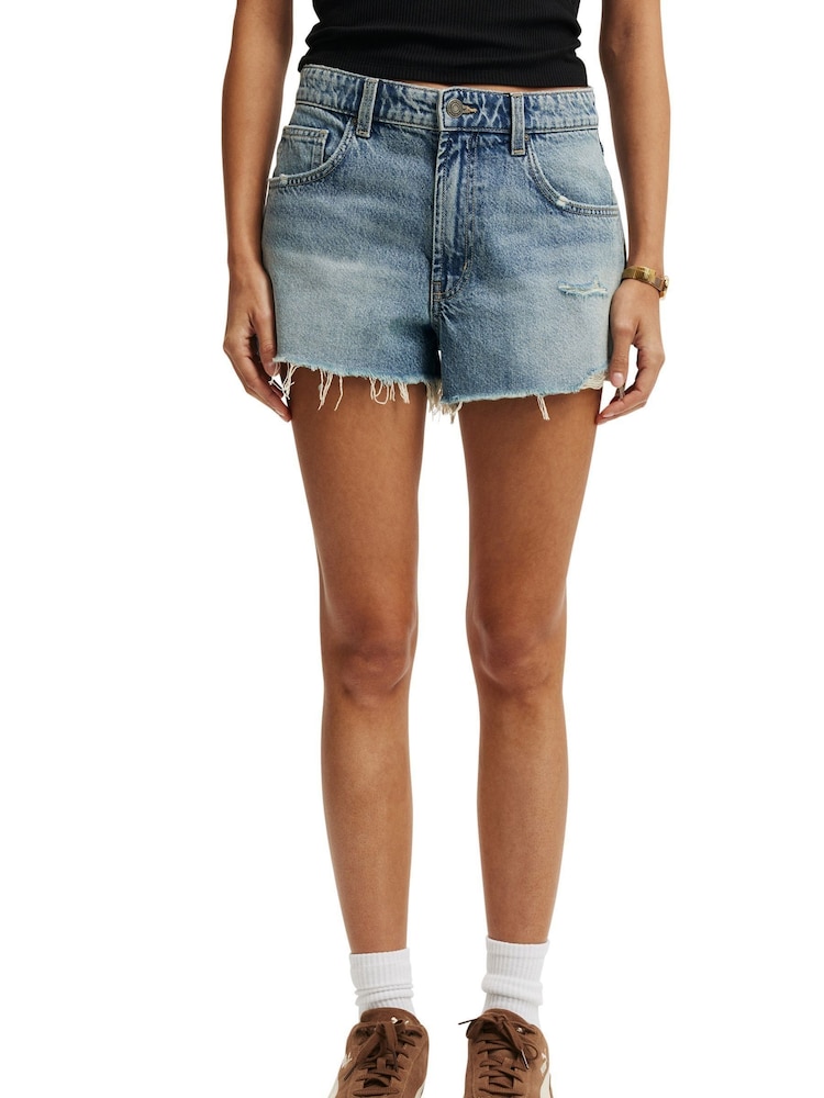 Cotton On Blue Chrome Original Denim Shorts - Image 2 of 2