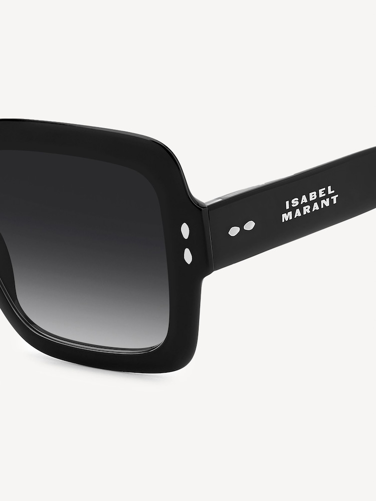 Isabel Marant Black Rectangular Sunglasses - Image 4 of 4