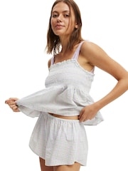أرجواني - Cotton On Shirred Woven Sleep Set - صورة 2 من 4
