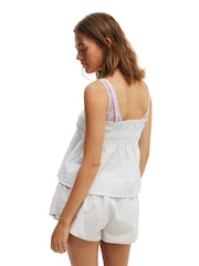 أرجواني - Cotton On Shirred Woven Sleep Set - صورة 3 من 4