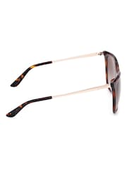 Guess Classic Brown Sunglasses in Dark Havana - Image 6 of 8