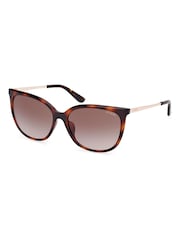 Guess Classic Brown Sunglasses in Dark Havana - Image 8 of 8