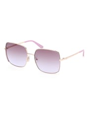 Guess Natural Metal Square Sunglasses - Image 3 of 8