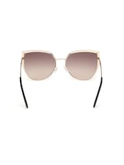 Guess Metal Cat Eye Black Sunglasses in Rose Gold - Image 6 of 9