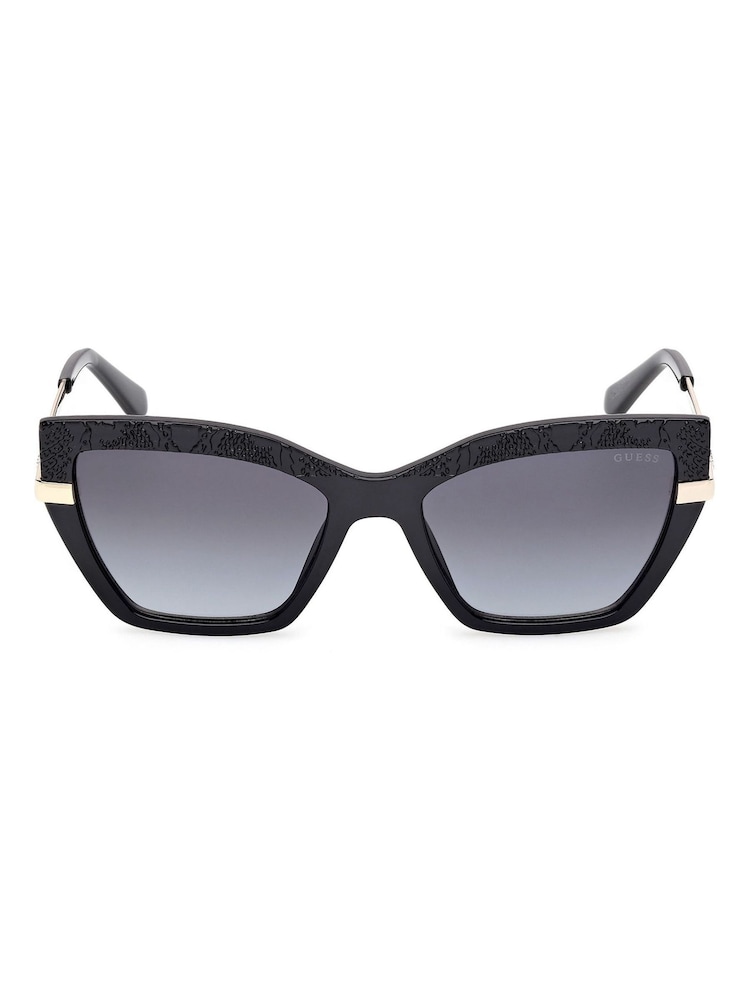 Guess Rectangular Black Sunglasses - Image 1 of 8