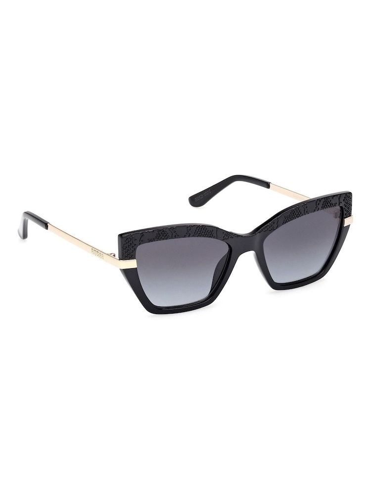 Guess Black Rectangular Sunglasses - Image 10 of 10 Guess Black Rectangular Sunglasses - Image 10 of 10