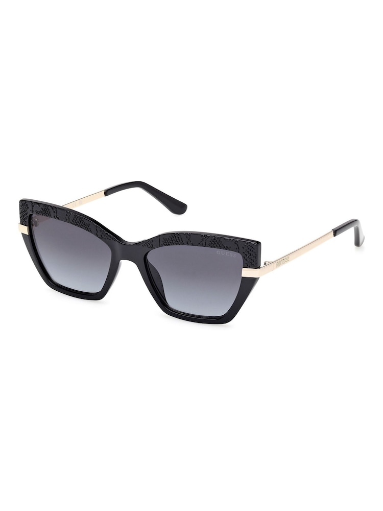 Guess Rectangular Black Sunglasses - Image 2 of 8