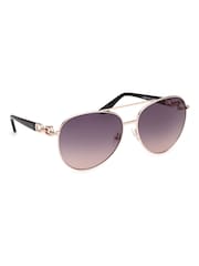 Guess Gold Metal Pilot Sunglasses - Image 8 of 8