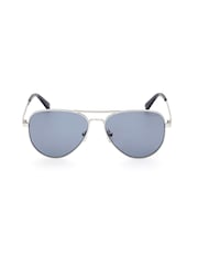 GANT Cream Metal Aviator Sunglasses In Ruthenium - Image 1 of 8