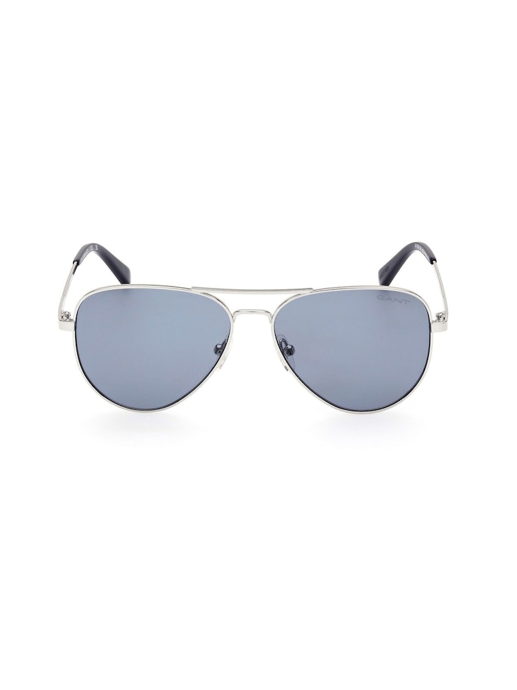 GANT Cream Metal Aviator Sunglasses In Ruthenium - Image 1 of 8 GANT Cream Metal Aviator Sunglasses In Ruthenium - Image 1 of 8