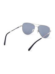 GANT Cream Metal Sunglasses In Ruthenium - Image 9 of 11