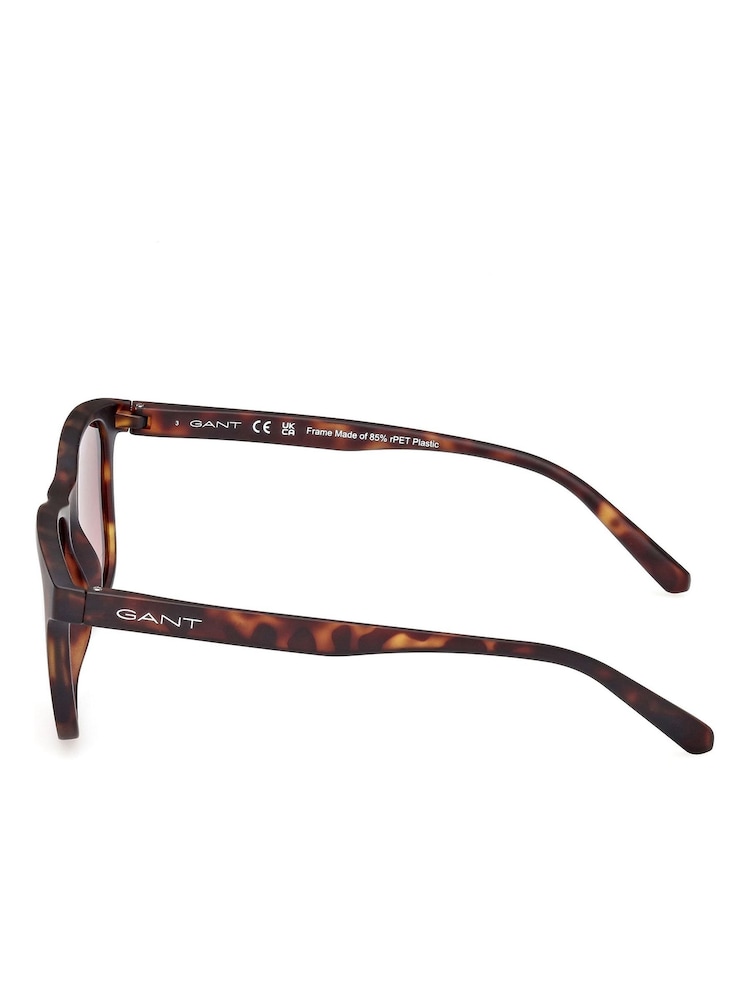 GANT Brown Classic Sunglasses In Dark Havana - Image 8 of 8 GANT Brown Classic Sunglasses In Dark Havana - Image 8 of 8