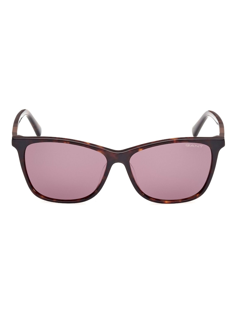 GANT Brown Elegant Sunglasses In Dark Havana - Image 1 of 8
