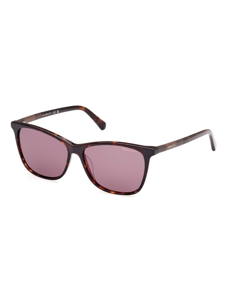 GANT Brown Elegant Sunglasses In Dark Havana - Image 2 of 8