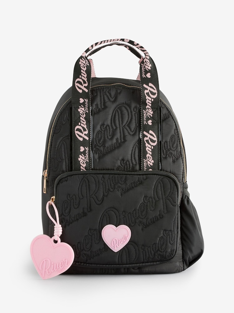 River Island Black Girls Nylon Backpack Bundle - Image 1 of 6