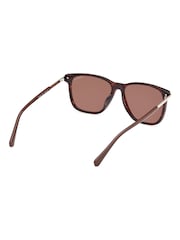 GANT Brown Square Sunglasses In Dark Havana - Image 4 of 8