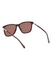 GANT Brown Square Sunglasses In Dark Havana - Image 5 of 8