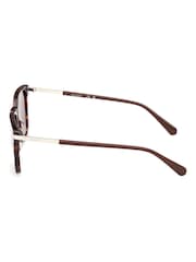 GANT Brown Square Sunglasses In Dark Havana - Image 7 of 8