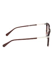GANT Brown Square Sunglasses In Dark Havana - Image 8 of 8