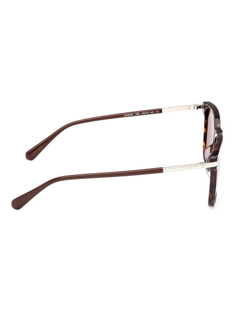 GANT Brown Square Sunglasses In Dark Havana - Image 8 of 8