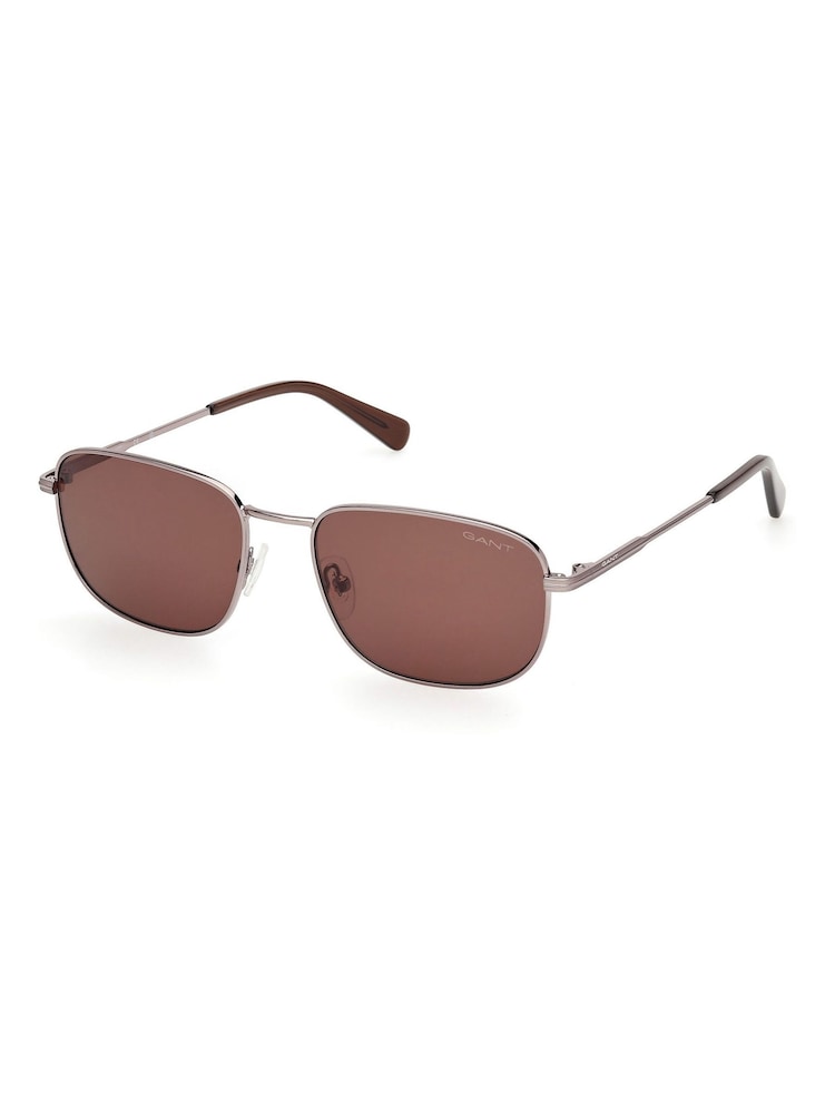 GANT Gold Metal Sunglasses In Dark Bronze - Image 2 of 8 GANT Gold Metal Sunglasses In Dark Bronze - Image 2 of 8
