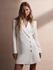 Mint Velvet White Blazer Mini Dress - Image 6 of 8
