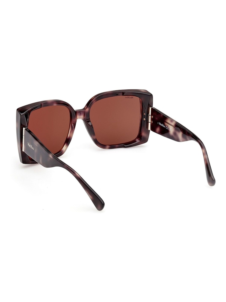 Max Mara Modern Brown Sunglasses in Coloured Havana - Image 2 of 8