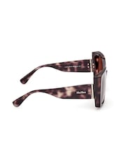 Max Mara Modern Brown Sunglasses in Coloured Havana - Image 7 of 8