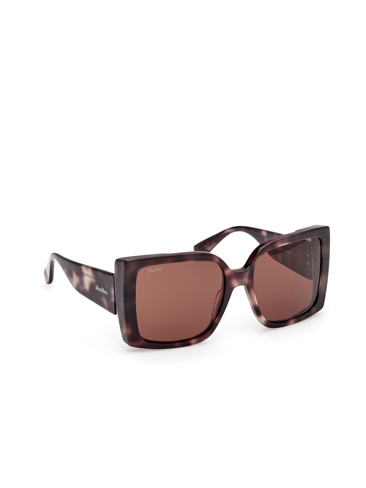 Max Mara Modern Brown Sunglasses in Coloured Havana - Image 8 of 8